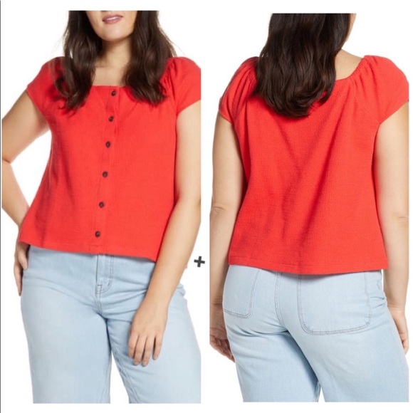 Madewell Tops - NWOT Madewell Texture & Thread Top Sz L